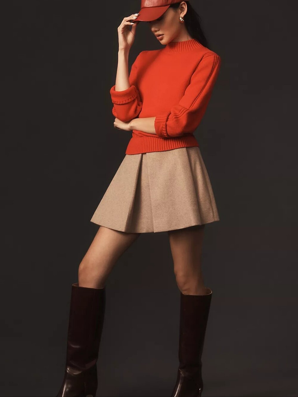 Anthropologie | Mare Mare Twofer Mock-Neck Sweater Dress